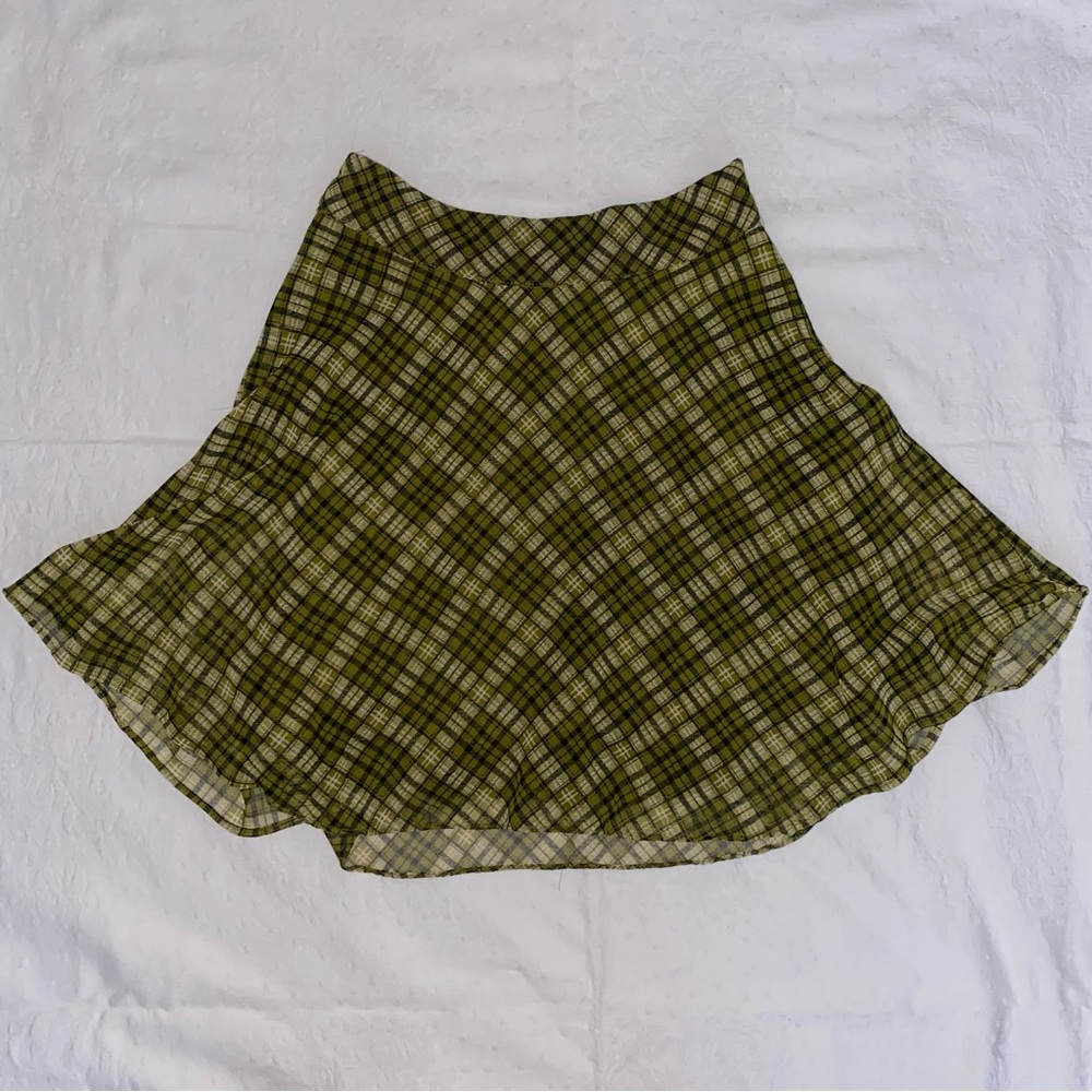 Urban Outfitters Plaid Flow Skirt